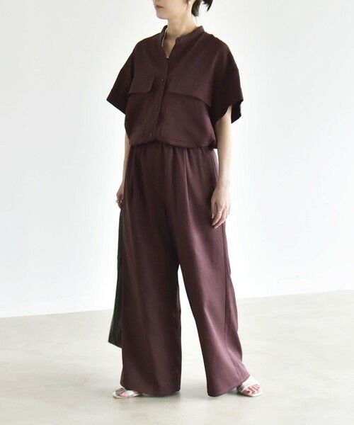 SHIPS / シップス ロング・マキシ丈ワンピース | 《予約》quaranciel:〈洗濯機可能〉ポケットドロスト シャツ＆イージー ワイドパンツ セットアップ | 詳細11