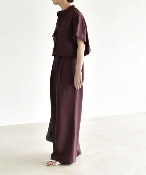 SHIPS / シップス ロング・マキシ丈ワンピース | 《予約》quaranciel:〈洗濯機可能〉ポケットドロスト シャツ＆イージー ワイドパンツ セットアップ | 詳細12