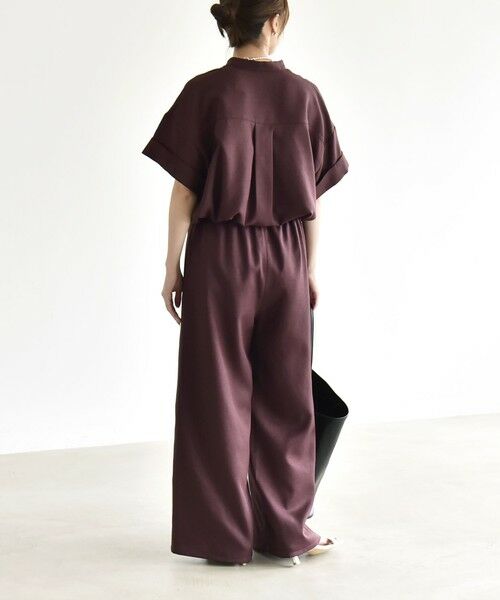 SHIPS / シップス ロング・マキシ丈ワンピース | 《予約》quaranciel:〈洗濯機可能〉ポケットドロスト シャツ＆イージー ワイドパンツ セットアップ | 詳細14