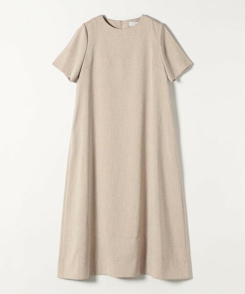 SHIPS / シップス ロング・マキシ丈ワンピース | 《予約》quaranciel:〈洗濯機可能〉リネンライク Aライン クルーネック ロング ワンピース | 詳細15