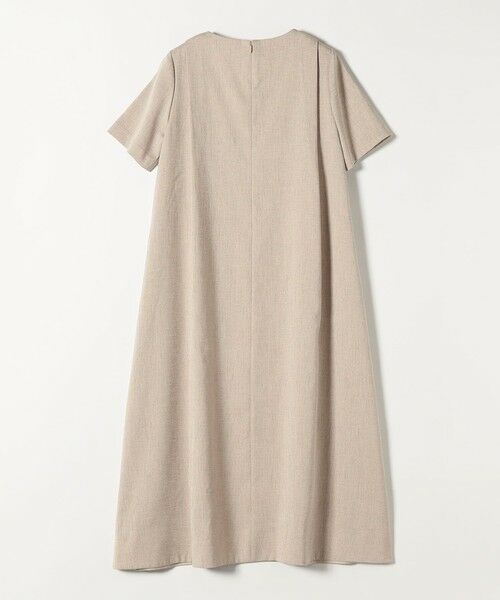 SHIPS / シップス ロング・マキシ丈ワンピース | 《予約》quaranciel:〈洗濯機可能〉リネンライク Aライン クルーネック ロング ワンピース | 詳細16