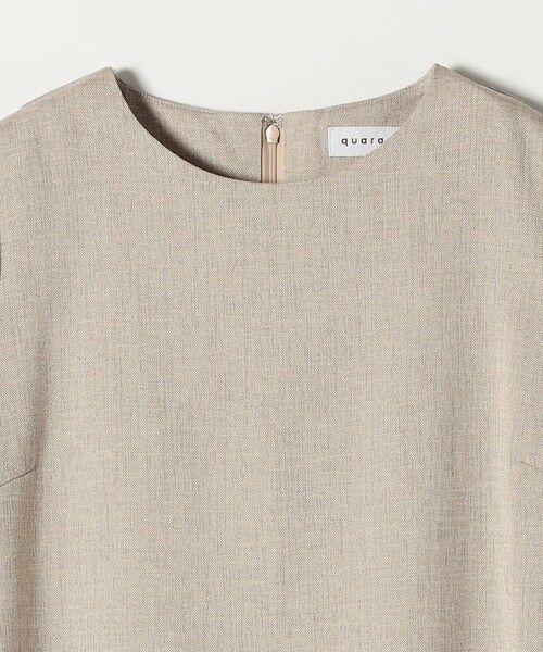 SHIPS / シップス ロング・マキシ丈ワンピース | 《予約》quaranciel:〈洗濯機可能〉リネンライク Aライン クルーネック ロング ワンピース | 詳細17