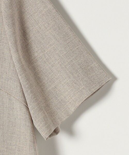 SHIPS / シップス ロング・マキシ丈ワンピース | 《予約》quaranciel:〈洗濯機可能〉リネンライク Aライン クルーネック ロング ワンピース | 詳細19