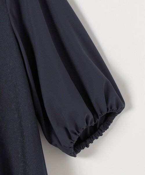 SHIPS / シップス ロング・マキシ丈ワンピース | 《予約》quaranciel:〈洗濯機可能〉Vネック 6分袖 ブラウス & Iライン スカート セットアップ | 詳細21