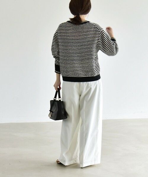 SHIPS / シップス カーディガン・ボレロ | 《予約》quaranciel: ボーダー クルーネック メタルボタン ニット カーディガン | 詳細2