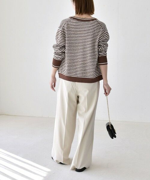 SHIPS / シップス カーディガン・ボレロ | 《予約》quaranciel: ボーダー クルーネック メタルボタン ニット カーディガン | 詳細16