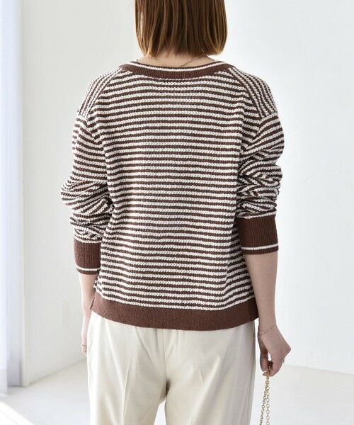 SHIPS / シップス カーディガン・ボレロ | 《予約》quaranciel: ボーダー クルーネック メタルボタン ニット カーディガン | 詳細21