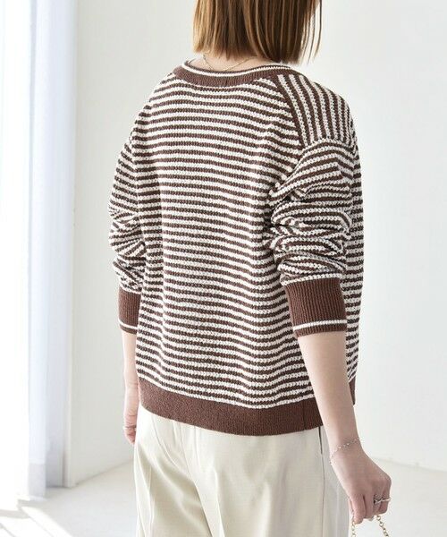 SHIPS / シップス カーディガン・ボレロ | 《予約》quaranciel: ボーダー クルーネック メタルボタン ニット カーディガン | 詳細22