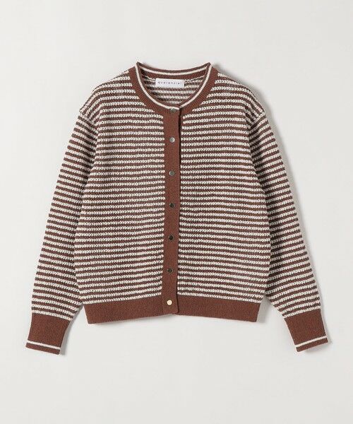 SHIPS / シップス カーディガン・ボレロ | 《予約》quaranciel: ボーダー クルーネック メタルボタン ニット カーディガン | 詳細26
