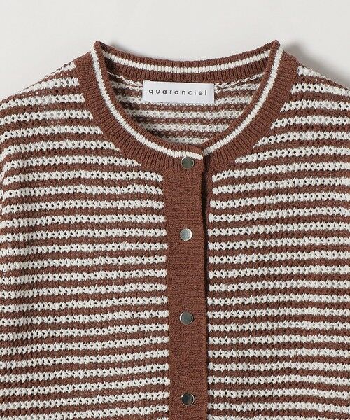 SHIPS / シップス カーディガン・ボレロ | 《予約》quaranciel: ボーダー クルーネック メタルボタン ニット カーディガン | 詳細28