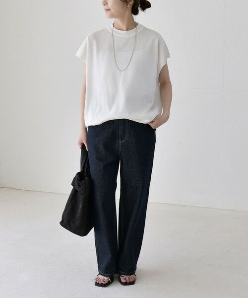 SHIPS / シップス ニット・セーター | 《予約》quaranciel:〈手洗い可能〉ドロスト フレンチスリーブ シアー ニット プルオーバー | 詳細1