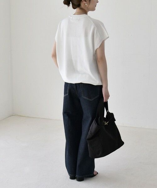 SHIPS / シップス ニット・セーター | 《予約》quaranciel:〈手洗い可能〉ドロスト フレンチスリーブ シアー ニット プルオーバー | 詳細2