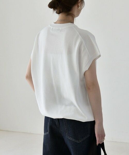 SHIPS / シップス ニット・セーター | 《予約》quaranciel:〈手洗い可能〉ドロスト フレンチスリーブ シアー ニット プルオーバー | 詳細6