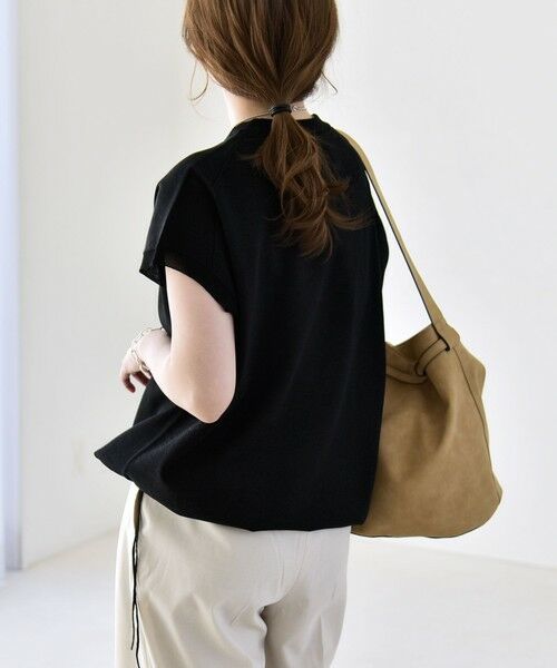 SHIPS / シップス ニット・セーター | 《予約》quaranciel:〈手洗い可能〉ドロスト フレンチスリーブ シアー ニット プルオーバー | 詳細17