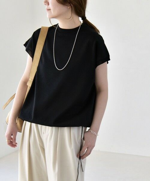 SHIPS / シップス ニット・セーター | 《予約》quaranciel:〈手洗い可能〉ドロスト フレンチスリーブ シアー ニット プルオーバー | 詳細19