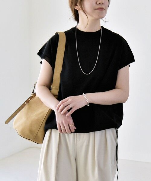 SHIPS / シップス ニット・セーター | 《予約》quaranciel:〈手洗い可能〉ドロスト フレンチスリーブ シアー ニット プルオーバー | 詳細20