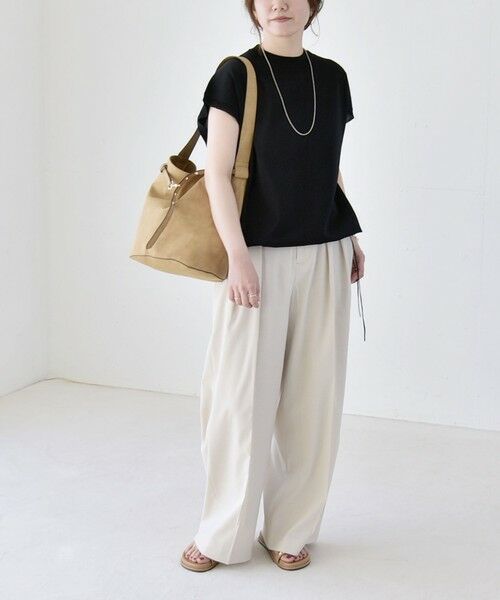 SHIPS / シップス ニット・セーター | 《予約》quaranciel:〈手洗い可能〉ドロスト フレンチスリーブ シアー ニット プルオーバー | 詳細11