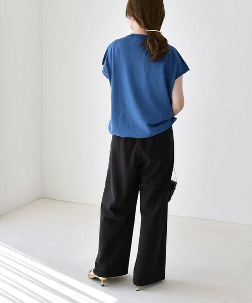 SHIPS / シップス ニット・セーター | 《予約》quaranciel:〈手洗い可能〉ドロスト フレンチスリーブ シアー ニット プルオーバー | 詳細24