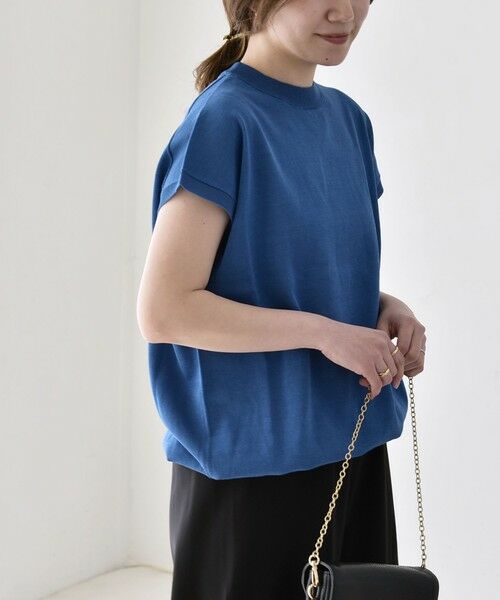 SHIPS / シップス ニット・セーター | 《予約》quaranciel:〈手洗い可能〉ドロスト フレンチスリーブ シアー ニット プルオーバー | 詳細25