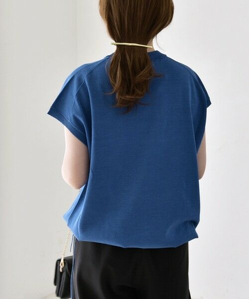 SHIPS / シップス ニット・セーター | 《予約》quaranciel:〈手洗い可能〉ドロスト フレンチスリーブ シアー ニット プルオーバー | 詳細27