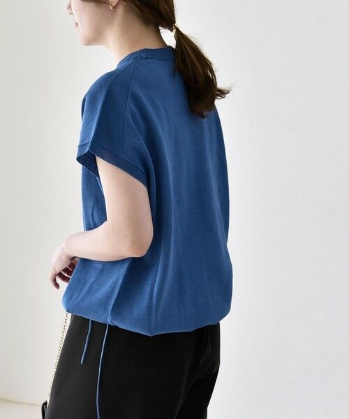 SHIPS / シップス ニット・セーター | 《予約》quaranciel:〈手洗い可能〉ドロスト フレンチスリーブ シアー ニット プルオーバー | 詳細28