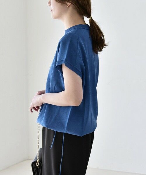 SHIPS / シップス ニット・セーター | 《予約》quaranciel:〈手洗い可能〉ドロスト フレンチスリーブ シアー ニット プルオーバー | 詳細29