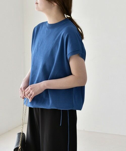 SHIPS / シップス ニット・セーター | 《予約》quaranciel:〈手洗い可能〉ドロスト フレンチスリーブ シアー ニット プルオーバー | 詳細30