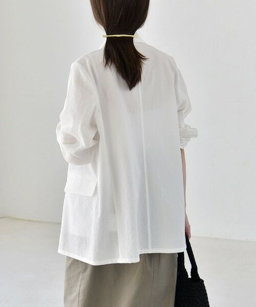 SHIPS / シップス セットアップ | 《予約》quaranciel:〈手洗い可能〉シアー カラミ テーラード ダブル ジャケット | 詳細6