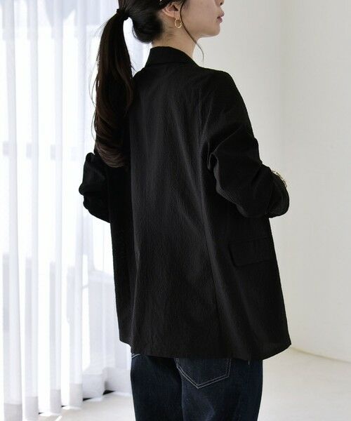 SHIPS / シップス セットアップ | 《予約》quaranciel:〈手洗い可能〉シアー カラミ テーラード ダブル ジャケット | 詳細15