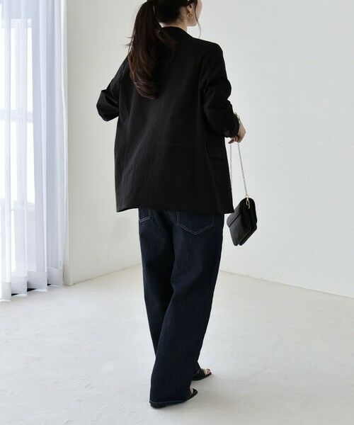 SHIPS / シップス セットアップ | 《予約》quaranciel:〈手洗い可能〉シアー カラミ テーラード ダブル ジャケット | 詳細10