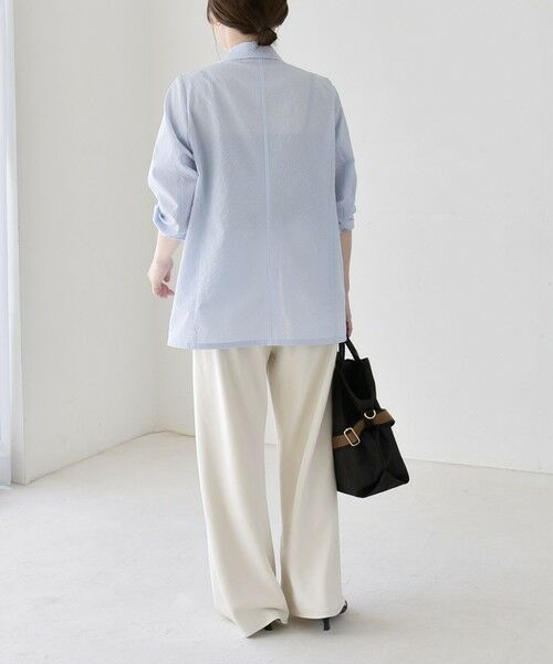 SHIPS / シップス セットアップ | 《予約》quaranciel:〈手洗い可能〉シアー カラミ テーラード ダブル ジャケット | 詳細19