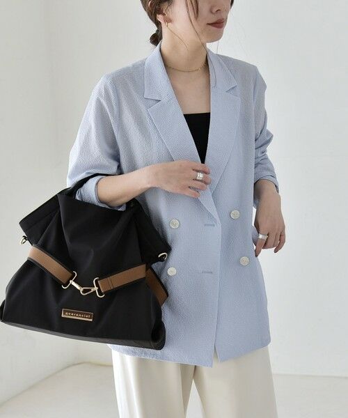 SHIPS / シップス セットアップ | 《予約》quaranciel:〈手洗い可能〉シアー カラミ テーラード ダブル ジャケット | 詳細22