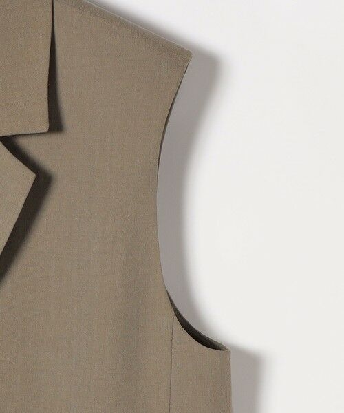 SHIPS / シップス ベスト | 《予約》quaranciel: リネン ミックス テーラード オーバー ジレ | 詳細29