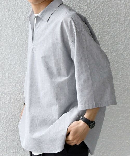 SHIPS / シップス シャツ・ブラウス | SHIPS any:〈洗濯機可能〉ボイル スキッパー ハーフスリーブ プルオーバー シャツ◆ | 詳細4