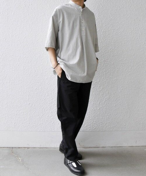 SHIPS / シップス シャツ・ブラウス | SHIPS any:〈洗濯機可能〉コットン/リネン ストライプ バンド スキッパー ハーフスリーブ シャツ 26SS◆ | 詳細9