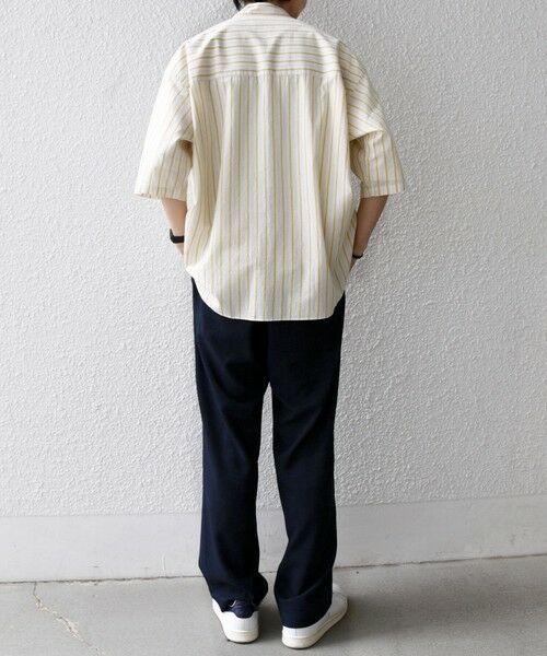 SHIPS / シップス シャツ・ブラウス | SHIPS any:〈洗濯機可能〉コットン/リネン ストライプ バンド スキッパー ハーフスリーブ シャツ 26SS◆ | 詳細16