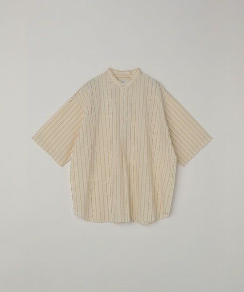 SHIPS / シップス シャツ・ブラウス | SHIPS any:〈洗濯機可能〉コットン/リネン ストライプ バンド スキッパー ハーフスリーブ シャツ 26SS◆ | 詳細20