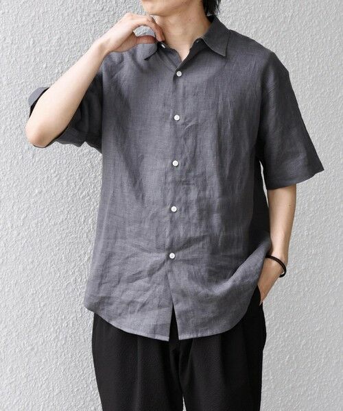 SHIPS / シップス シャツ・ブラウス | SHIPS any:〈洗濯機可能〉NOVELTEX リネン レギュラーカラー シャツ◆ | 詳細3