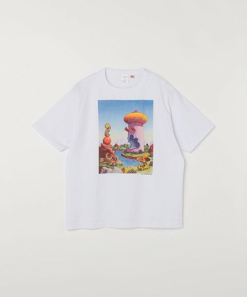 SHIPS / シップス Tシャツ | TOUGHER:〈洗濯機可能〉BREA  Jim Woodring プリント パック Tシャツ（ホワイト）