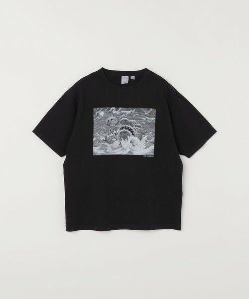 SHIPS / シップス Tシャツ | TOUGHER:〈洗濯機可能〉BREA  Jim Woodring プリント パック Tシャツ（ブラック）