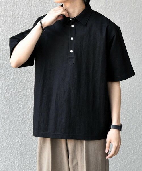 SHIPS / シップス ポロシャツ | SHIPS any:〈接触冷感/ストレッチ〉360° THE CIRCLE STRETCH リネン ミックス ポロシャツ(セットアップ対応)◆ | 詳細3