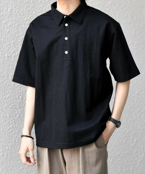 SHIPS / シップス ポロシャツ | SHIPS any:〈接触冷感/ストレッチ〉360° THE CIRCLE STRETCH リネン ミックス ポロシャツ(セットアップ対応)◆ | 詳細4