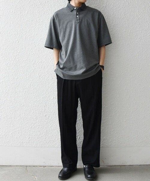 SHIPS / シップス Tシャツ | SHIPS any:〈接触冷感/遮熱/UVカット〉COOL TOUCH スムース デザイン リブ ポロシャツ◆ | 詳細1