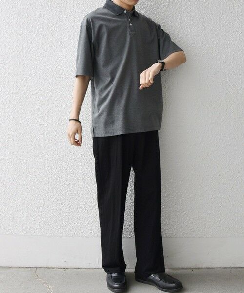 SHIPS / シップス Tシャツ | SHIPS any:〈接触冷感/遮熱/UVカット〉COOL TOUCH スムース デザイン リブ ポロシャツ◆ | 詳細2