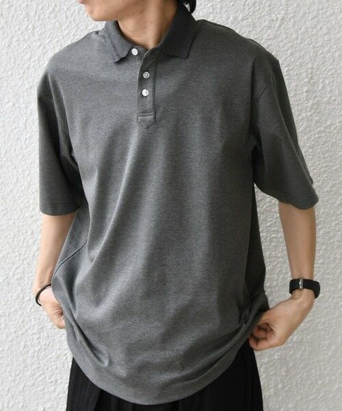 SHIPS / シップス Tシャツ | SHIPS any:〈接触冷感/遮熱/UVカット〉COOL TOUCH スムース デザイン リブ ポロシャツ◆ | 詳細3