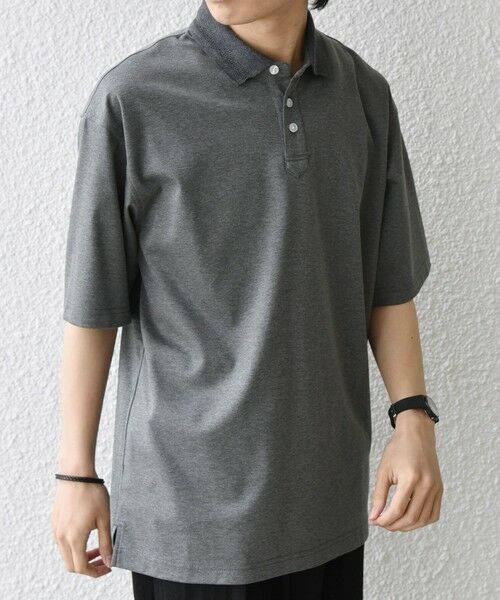 SHIPS / シップス Tシャツ | SHIPS any:〈接触冷感/遮熱/UVカット〉COOL TOUCH スムース デザイン リブ ポロシャツ◆ | 詳細5