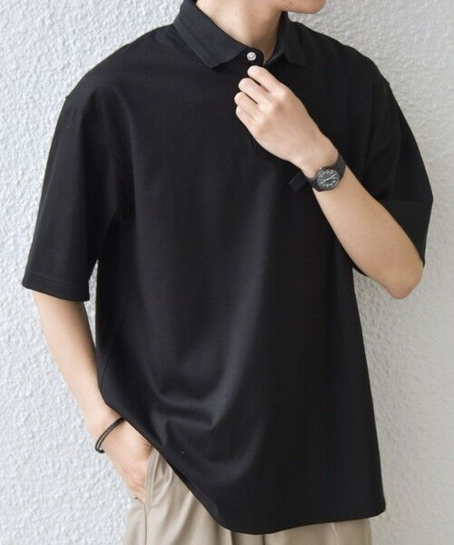 SHIPS / シップス Tシャツ | SHIPS any:〈接触冷感/遮熱/UVカット〉COOL TOUCH スムース デザイン リブ ポロシャツ◆ | 詳細16