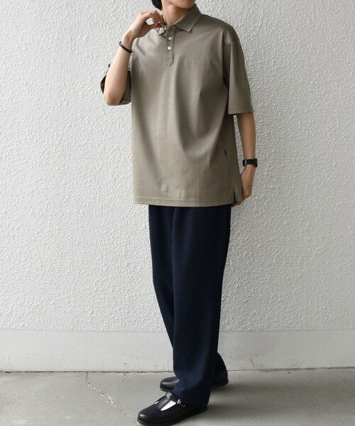 SHIPS / シップス Tシャツ | SHIPS any:〈接触冷感/遮熱/UVカット〉COOL TOUCH スムース デザイン リブ ポロシャツ◆ | 詳細22