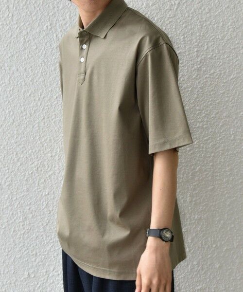 SHIPS / シップス Tシャツ | SHIPS any:〈接触冷感/遮熱/UVカット〉COOL TOUCH スムース デザイン リブ ポロシャツ◆ | 詳細25