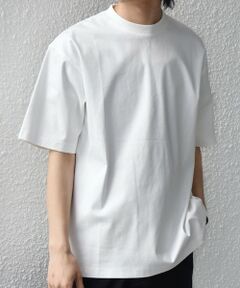 SHIPS / シップス Tシャツ | SHIPS any:〈接触冷感/遮熱/UVカット〉COOL TOUCH スムース デザイン リブ セミ モックネック Tシャツ◆